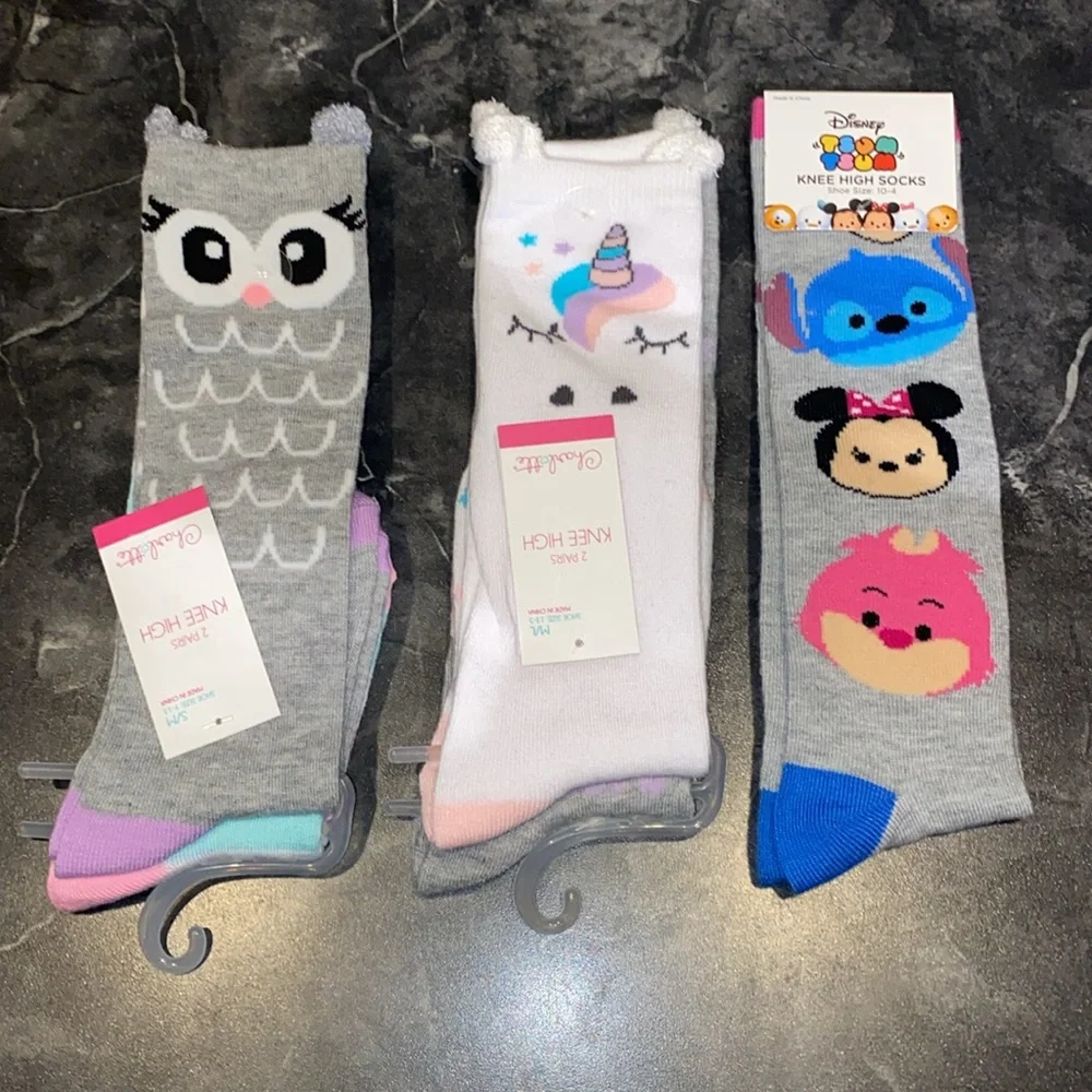 5 Pair Knee High Sock Bundle